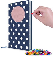 Pixie Crew a5 blue diary with white dot - Notepad