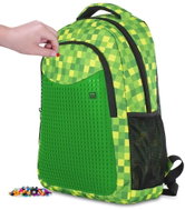 Pixie Crew student backpack minecraft green cube - School Backpack