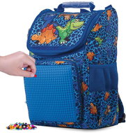 Pixie Crew School Briefcase Dino Blue - Briefcase