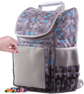 Pixie Crew School Minecraft Briefcase Grey-blue - Briefcase