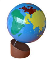 Globe - Coloured Continents - Globe