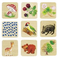 Goki Wooden Memory - Forest, 32 parts - Memory Game