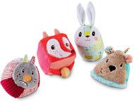 Lilliputiens - Set of 4 Textile Shapes - Animals from the Forest - Soft Toy