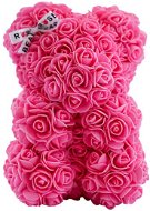 Rose Bear Pink Teddy Bear Made of Roses 25cm - Rose Bear