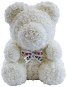 Rose Bear Biely medvedík z ruží 38 cm - Medvedík z ruží