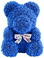 Rose Bear Blue Teddy Bear Made of Roses 38cm - Rose Bear
