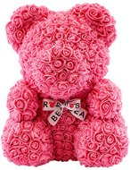 Rose Bear Pink Teddy Bear Made of Roses 38cm - Rose Bear