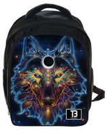 TopBags Unisex children's backpack Coolast Black Wolf - School Backpack