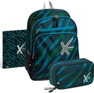 Busquets Boys Set School Backpack + Case + Boards XSport Jungle - School Backpack