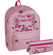 Busquets Girl's Set of School Backpack + Little Magic Case - School Backpack