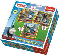 Trefl Puzzle Thomas the Tank Engine:  Action! 3-in-1 - Jigsaw Puzzle