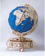 Ewa Eco-Wood-Art Globe Blue - 3D Puzzle