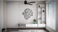 Ewa Eco-Wood-Art Wall Puzzle Lion Head - 3D Puzzle