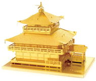 3D puzzle Metal Earth 3D puzzle Chrám Kinkaku-ji (zlatý) - 3D puzzle