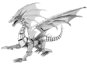 Metal Earth 3D puzzle Stříbrný drak (ICONX) - 3D puzzle