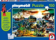 Schmidt Puzzle Playmobil Pirate Island 150 pieces + Playmobil Figurine - Jigsaw Puzzle