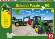 Schmidt Puzzle John Deere Tractors 5M 150 pieces + SIKU Model - Jigsaw Puzzle