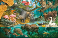 Schmidt Puzzle Animal Family by the River 100 pieces - Jigsaw Puzzle