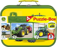 Schmidt Puzzle John Deere II. 4-in-1 in a Metal Case (60,60,100,100 pieces) - Jigsaw Puzzle
