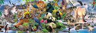 Schmidt Panoramic Puzzle Colourful Animal Kingdom 1000 pieces - Jigsaw Puzzle