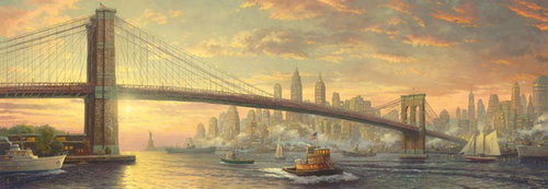 Schmidt Panoramic Puzzle Brooklyn Bridge, New York 1000 pieces - Jigsaw Puzzle - Main image