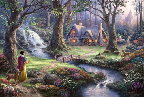 Schmidt Puzzle Snow White and the Seven Dwarfs 1000 pieces - Jigsaw Puzzle - Main image