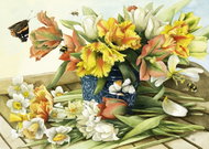 Schmidt Puzzle Spring bouquet of 1000 pieces - Jigsaw Puzzle