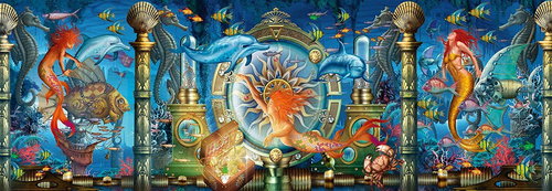 Schmidt Panoramic Puzzle Underwater 1000 pieces - Jigsaw Puzzle - Main image