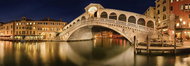 Schmidt Panoramic Puzzle Night Ponte de Rialto, Venice 1000 pieces - Jigsaw Puzzle