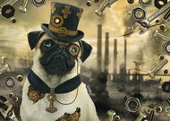 Schmidt Steampunk Puzzle: Dog 1000 pieces - Jigsaw Puzzle