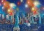 Schmidt Puzzle Statue of Liberty with Pieces of Fireworks 1000 - Jigsaw