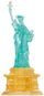HCM Kinzel 3D Crystal puzzle Socha Svobody 78 dílků - 3D puzzle