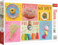 Trefl Puzzle Neon Color Line Sweet Week 1000 pieces - Jigsaw Puzzle
