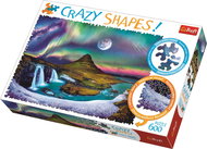 Trefl  Crazy Shapes puzzle Aurora Borealis over Iceland 600 pieces - Jigsaw Puzzle