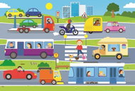 Trefl Puzzle Cars in the City MAXI 15 pieces - Jigsaw Puzzle