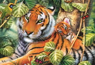 Trefl Puzzle Tiger with a Cub 1500 pieces - Jigsaw Puzzle