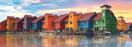 Trefl Panoramatické puzzle Groningen, Nizozemsko 1000 dílků - Puzzle