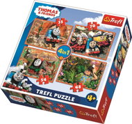 Trefl Puzzle Thomas the Tank Engine 4-in-1 (35, 48, 54, 70 pieces) - Jigsaw Puzzle