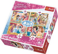 Trefl Puzzle Disney Princess: Merry Beauties 4-in-1 (35, 48, 54, 70 pieces) - Jigsaw Puzzle