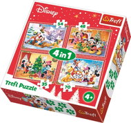 Trefl Puzzle Christmas at Mickey Mouse 4-in-1 (35,48,54,70 pieces) - Jigsaw Puzzle