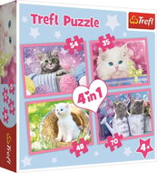 Trefl Puzzle Playful Kittens 4-in-1 (35,48,54,70 pieces) - Jigsaw Puzzle