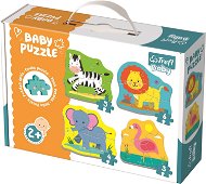 Trefl Baby puzzle Zvířata na safari 4v1 (3,4,5,6 dílků) - Puzzle