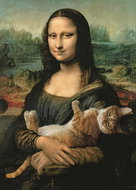 Trefl Mona Lisa Puzzle with a Cat 500-piece - Jigsaw Puzzle