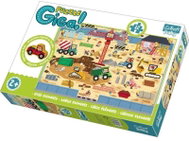 Trefl Puzzle Construction Site GIGANTIC 12 pieces + Wooden Figurine - Jigsaw Puzzle