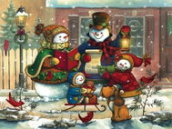 Cobble Hill Family Puzzle Christmas Carolers 350 pieces - Jigsaw Puzzle