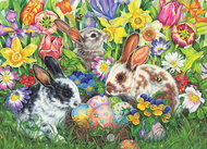 Cobble Hill Puzzle Easter Bunnies 500 pieces - Jigsaw Puzzle
