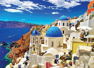Eurographics Puzzle Oia, Santorini, Greece 1000 pieces - Jigsaw Puzzle