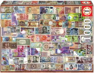 Educa Puzzle World  Banknotes  1000 pieces - Jigsaw Puzzle