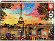 Educa Puzzle Západ slunce v Paříži 3000 dílků - Puzzle