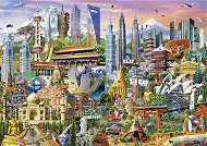 Educa Puzzle Wonders of Asia 1500 pieces - Jigsaw